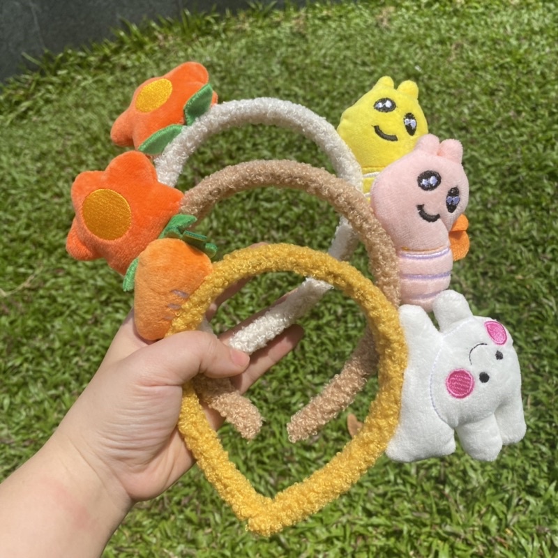 Cài tóc bờm tóc ong hoa thỏ carot xinh xắn