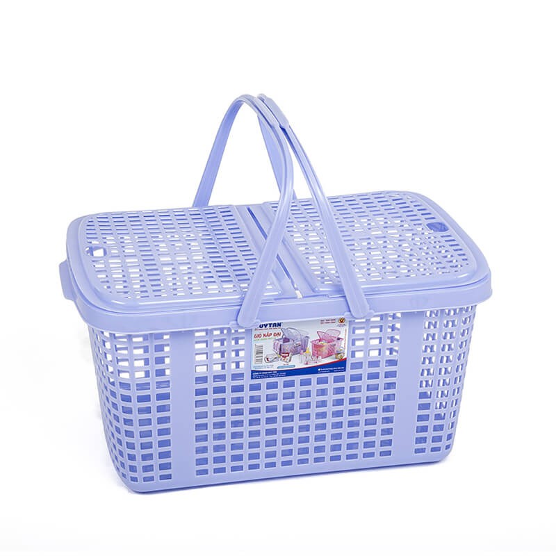 Giỏ nắp đại Duy Tân ( 53 x 36 x 26 cm ) ( Hàng Việt Nam chất liệu cao cấp , an toàn )