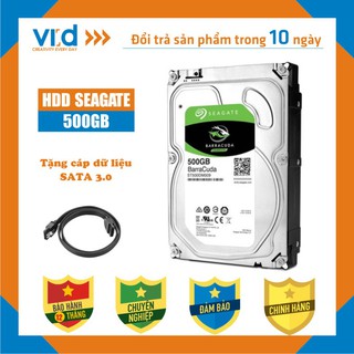 Ổ cứng HDD 500GB Seagate Barracuda - Tặng cáp SATA 3.0 Hàng tháo máy đồng bộ mới 98% - Bảo hành 12T