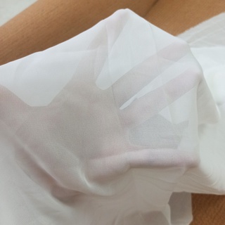 Vải voan đen trắng - vải khúc