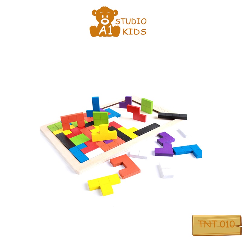 Đồ chơi cho bé Xếp Hình Thông Minh Phát Triển Tư Duy - Bộ Tetris lắp ráp giải trí