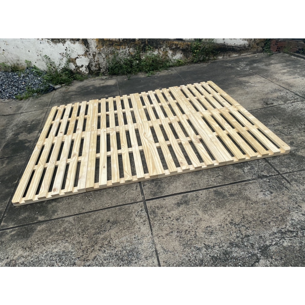 GIƯỜNG PALLET 1 NGƯỜI NẰM CAM KẾT MỚI 100% ẢNH THẬT GIÁ TẠI XƯỞNG HÀNG GỖ THÔNG NHẬP KHẨU