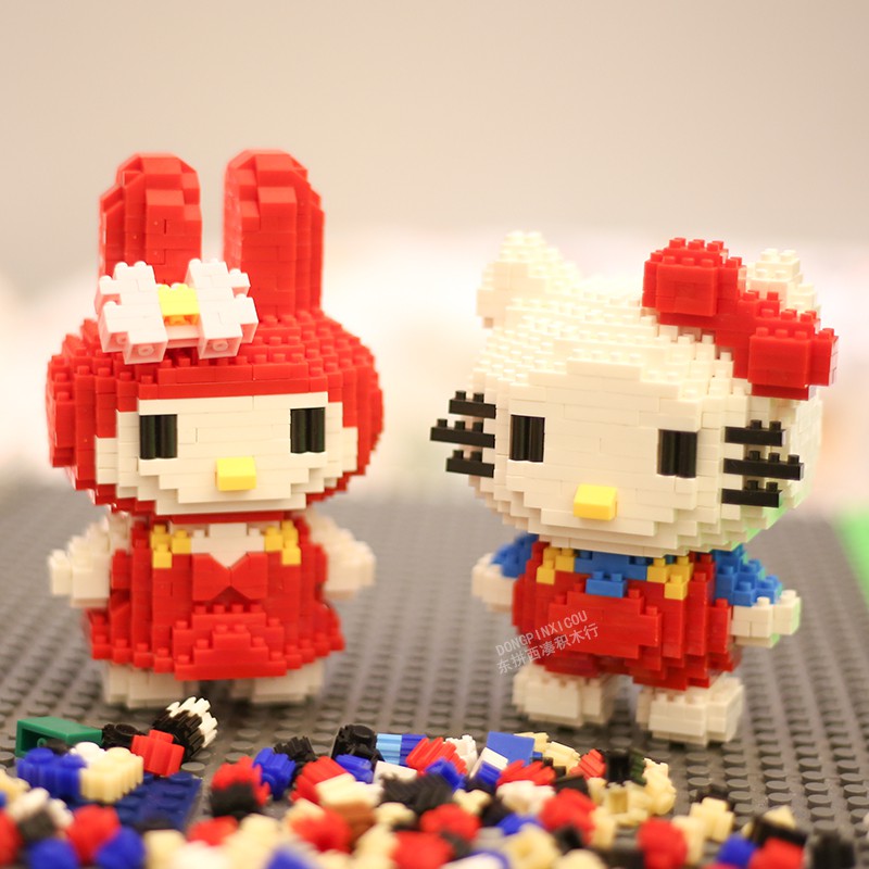 SANRIO Bộ Đồ Chơi Lắp Ráp Lego Hình Hello Kitty Và My Melody