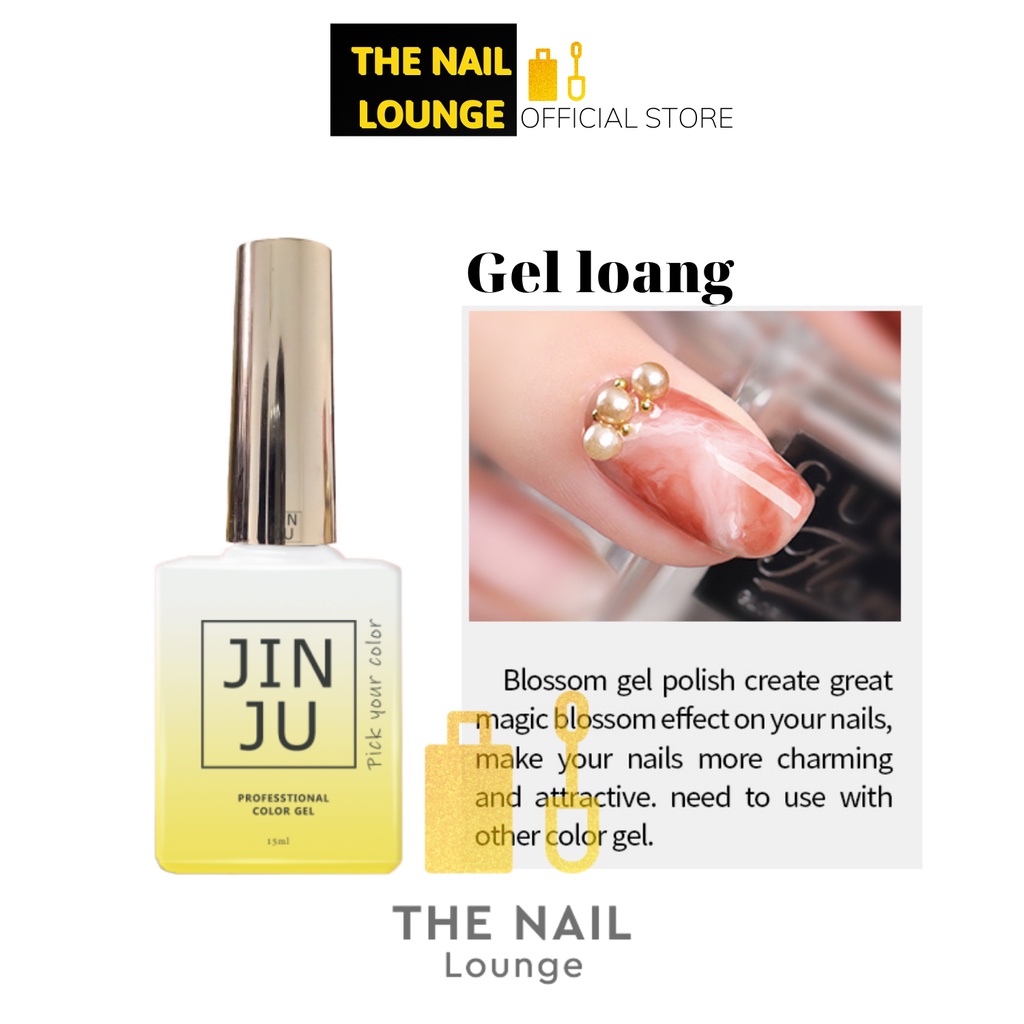Gel loang JINJU tạo vân đá, hoa loang chai 15ml