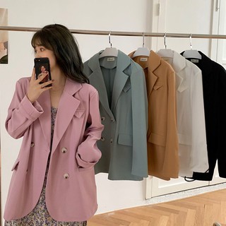 Áo vest nữ hàng Quảng Châu, áo blazer nữ dáng rộng