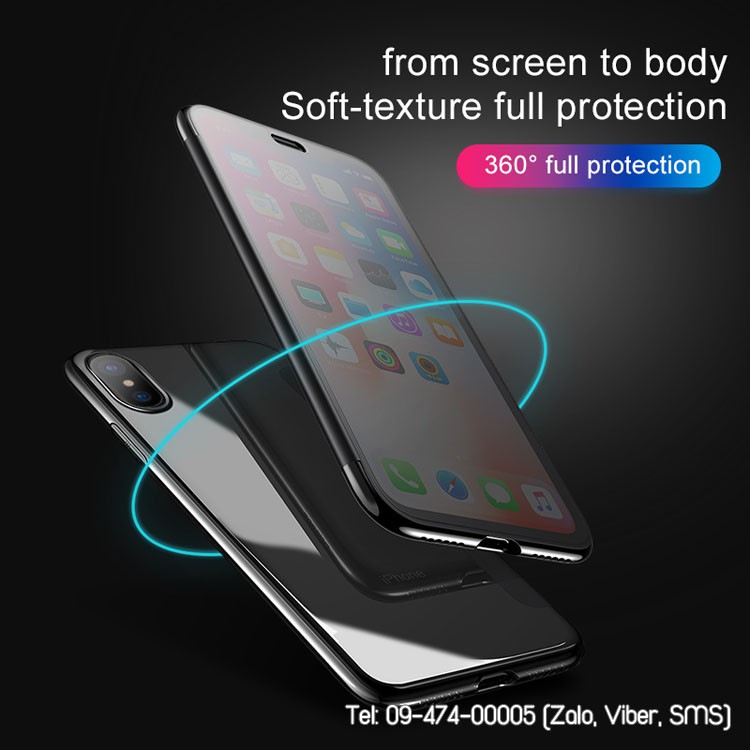 Bao da iPhone X/XS/XR/XS Max Baseus Slim Flip touch chính hãng
