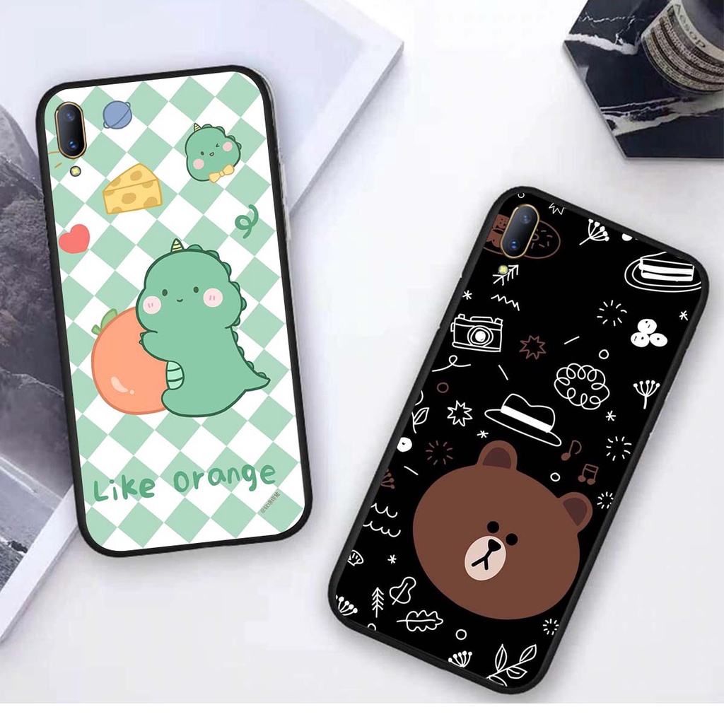 Ốp lưng Vivo V11 in hình khủng long , gấu nâu xinh xắn, siêu cute  mà còn vô cùng RẺ -ĐẸP