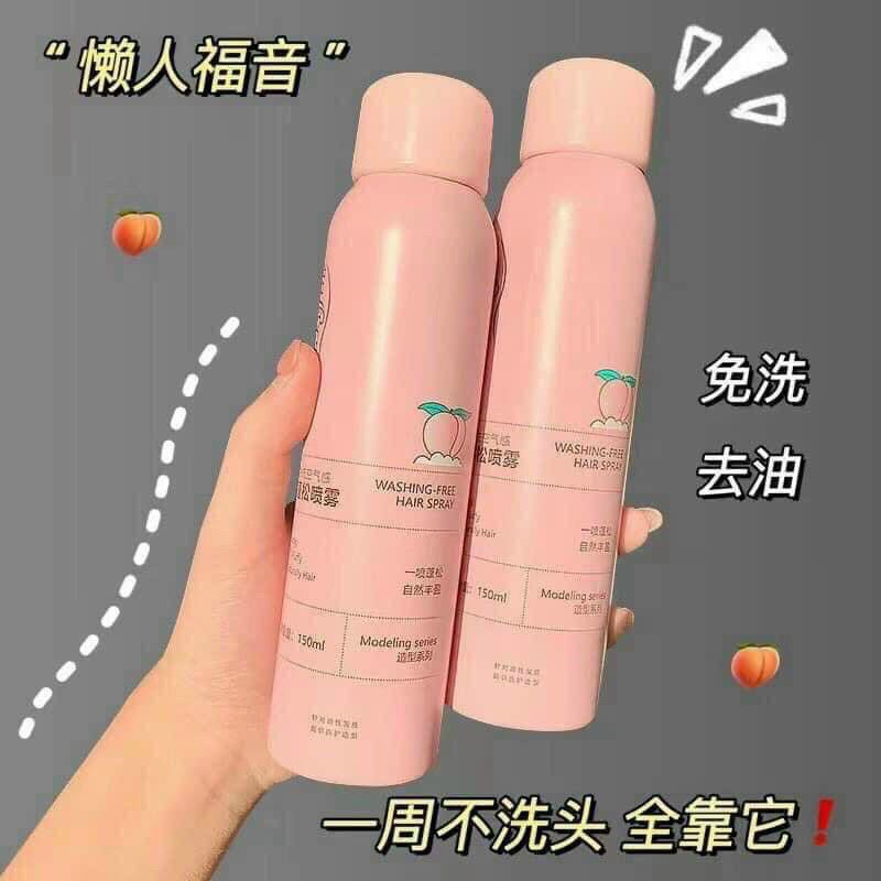 DẦU GỘI KHÔ DẠNG XỊT VỊ ĐÀO CHAI 150ML SIÊU HOT