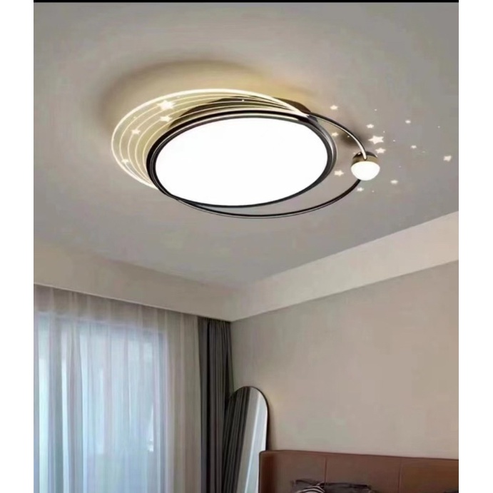 Đèn ốp trần 3 chế độ trang trí phòng khách,phòng ngủ phi 530 -600mm