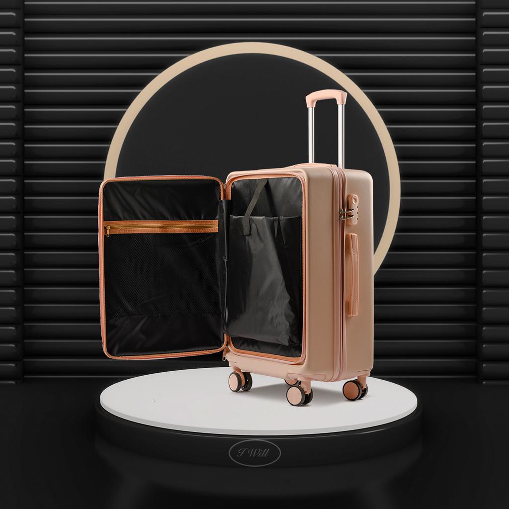 Vali Doanh Nhân 2 size 20/24 chất liệu nhựa PP màu hồng phấn