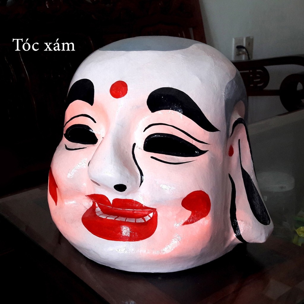 Mặt nạ ông địa di lặc bằng giấy bồi (size người lớn) - Đồ chơi trung thu