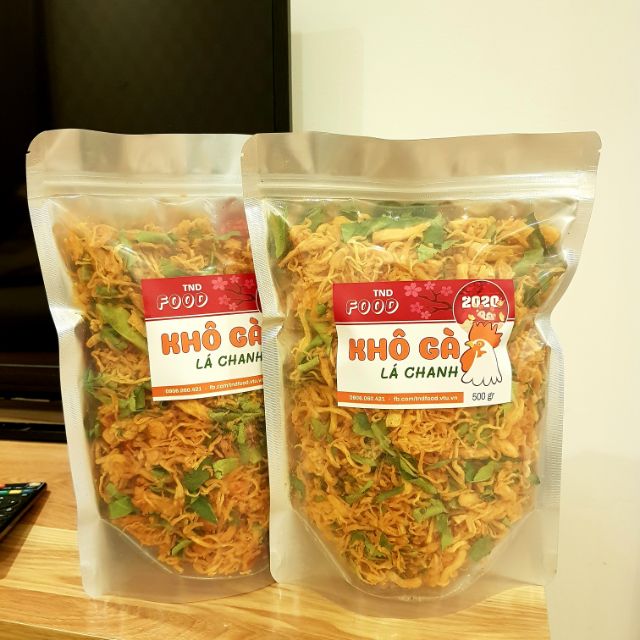 0.5kg Khô gà lá chanh (Gà ta siêu sạch) - TND Food