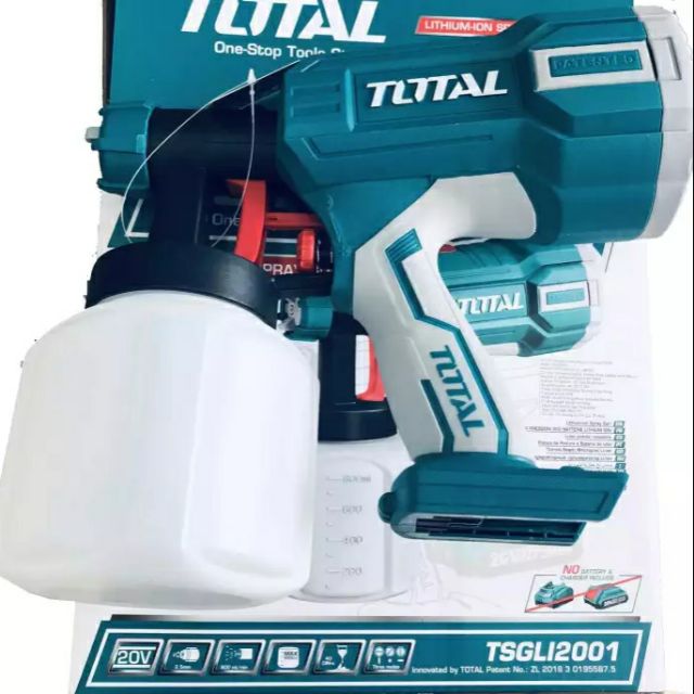 20V Máy phun sơn dùng pin Total TSGLI2001 (2 pin và 1 sạc)