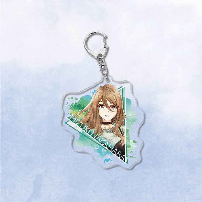 ( Mica trong acrylic ) Móc khóa LYCORIS RECOIL Quán cà phê bất ổn ver TAM GIÁC anime chibi xinh xắn dễ thương