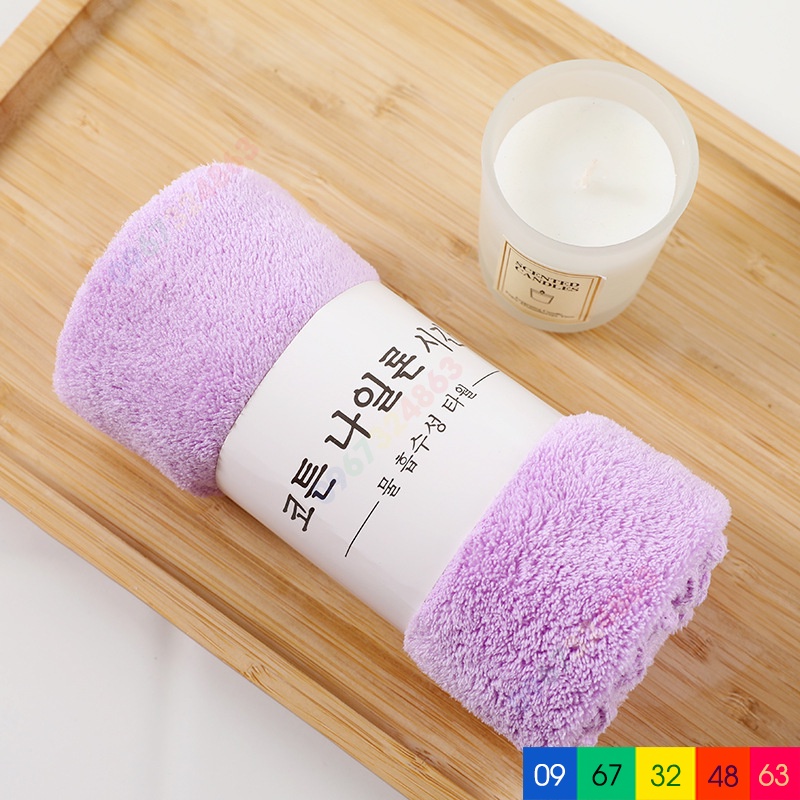 Khăn Mặt Hàn Quốc Siêu Mềm Mại Siêu Thấm Hút 50x30cm