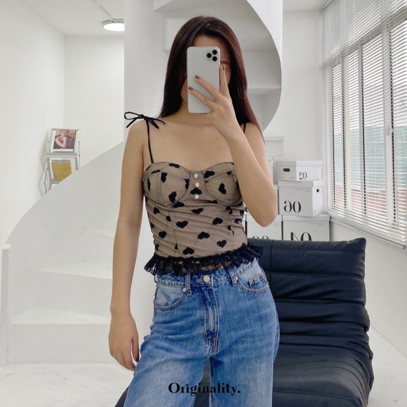 ÁO CROPTOP ORIGINALITY REN ĐEN - JULIET TOP