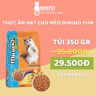 Thức Ăn Hạt Cho Mèo MININO YUM 350G Vị Cá Hồi Hải Sản - MONPET