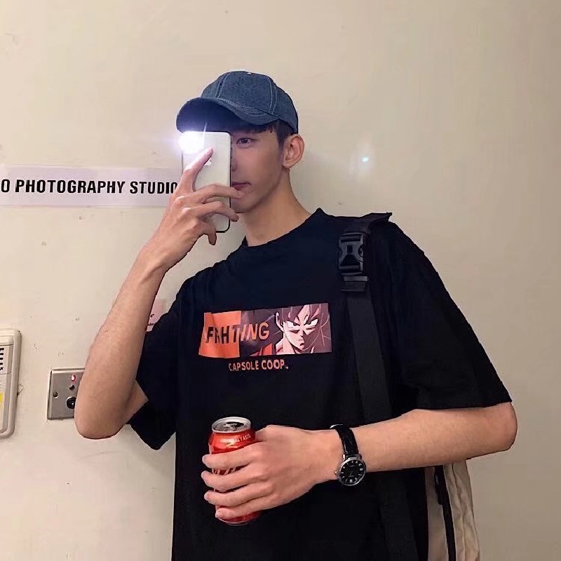 【M-8XL】Áo Thun Tay Lỡ Dáng Rộng In Chữ Thời Trang Mùa Hè Mới Cho Nam