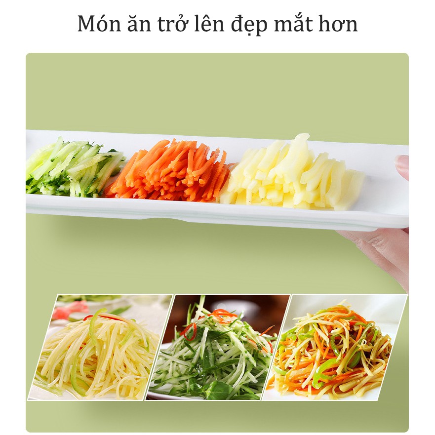 Dụng cụ bào rau củ quả thái thít nạo rau củ quả cao cấp 5 chức năng thông minh bảo hành 12 tháng