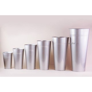 Xô nhôm nhiều kích thước - Dùng cho shop hoa
