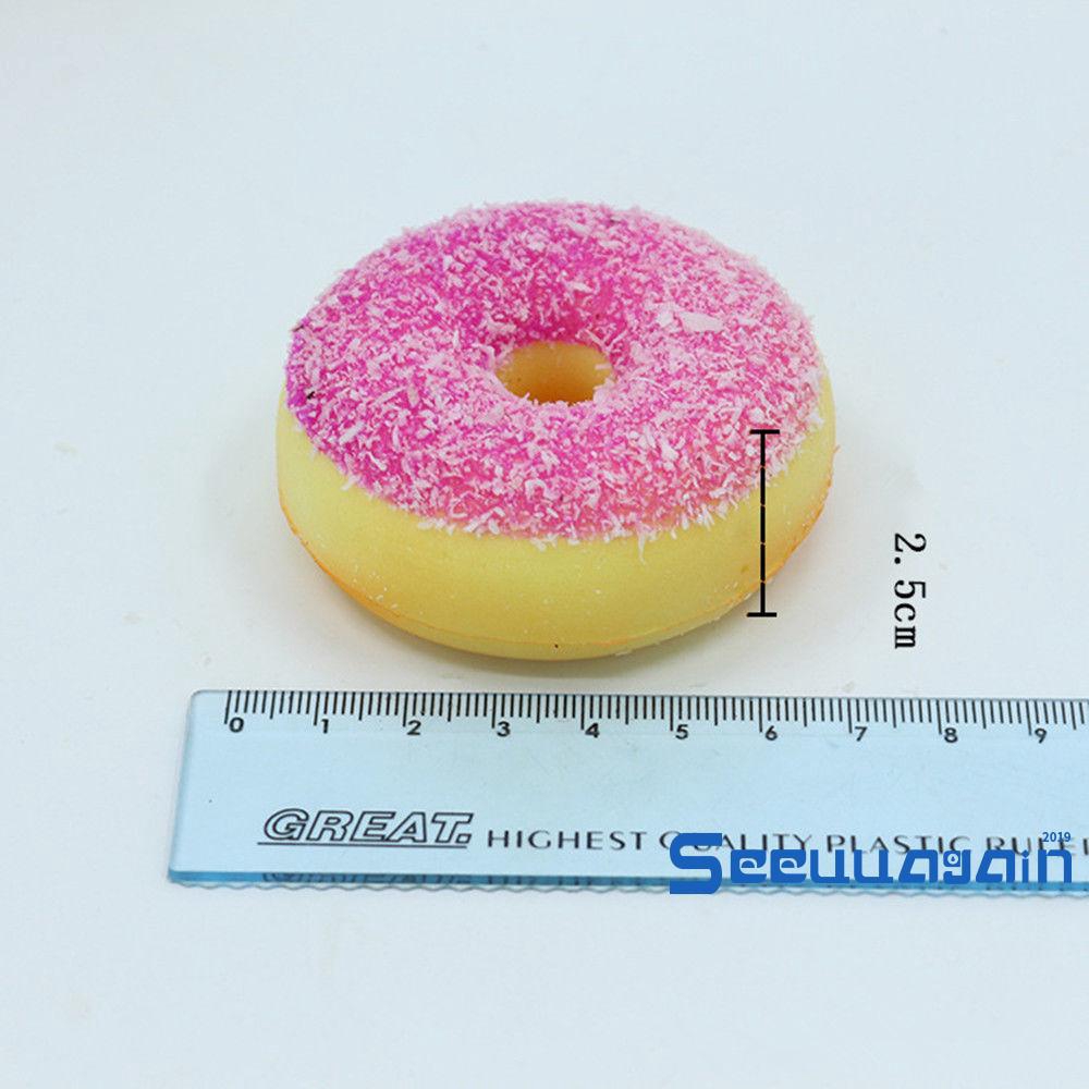 Đồ chơi mềm hình bánh donut xinh xắn giúp giảm căng thẳng