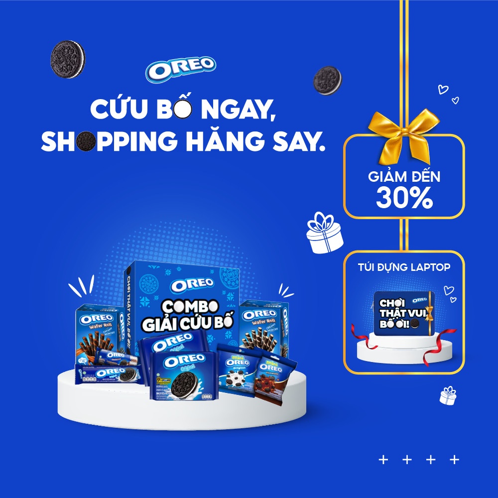 [Giảm 10K cho đơn từ 99K] [Tặng túi đựng laptop] Combo Oreo &quot;Giải Cứu Bố&quot;