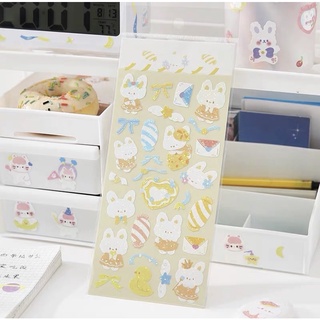 Stickers hình thỏ trắng dễ thương