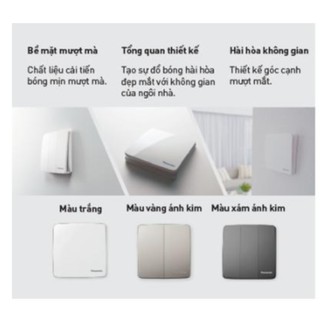 Bộ 1 Công Tắc 1 chiều Và 2 Chiều Minerva Panasonic