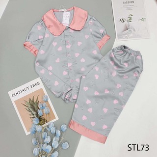 Bộ Pijama Lụa Mặc Nhà Cực Mát