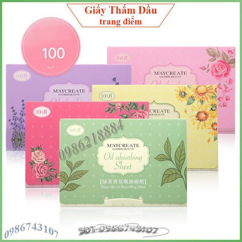 Giấy thấm dầu Maycreate gói 100 tờ ATDM13