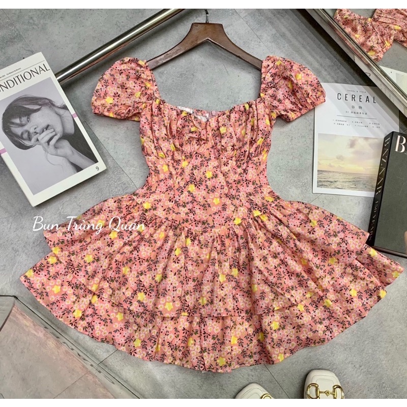 Váy thô hoa nhí