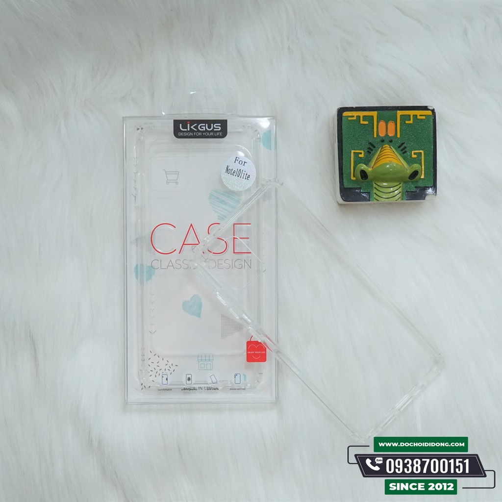 Ốp Lưng Samsung Note 10 Lite Likgus Lưng Cứng Trong Viền Dẻo Trong Chống Sốc