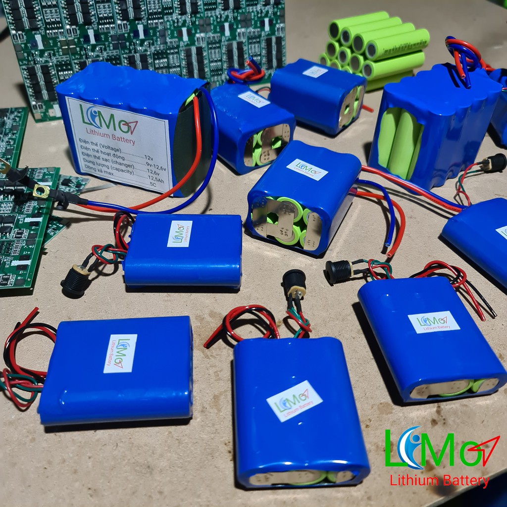 SL. Khối pin Lithium 3S - 12,6v 2600mAH . . Pin mới, dòng xả cao - LiMo
