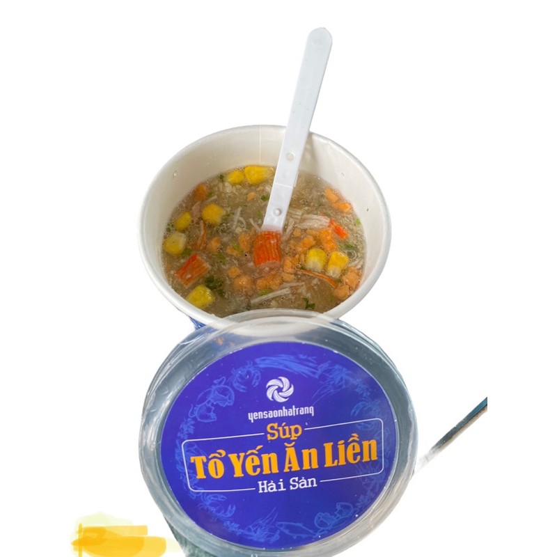 Súp tổ Yến ăn liền hải sản(mua 1hop tặng1goi cafe )