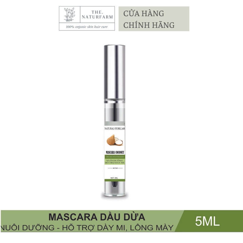 Mascara dầu dừa tinh khiết 5ML - dưỡng mi, dưỡng lông mày