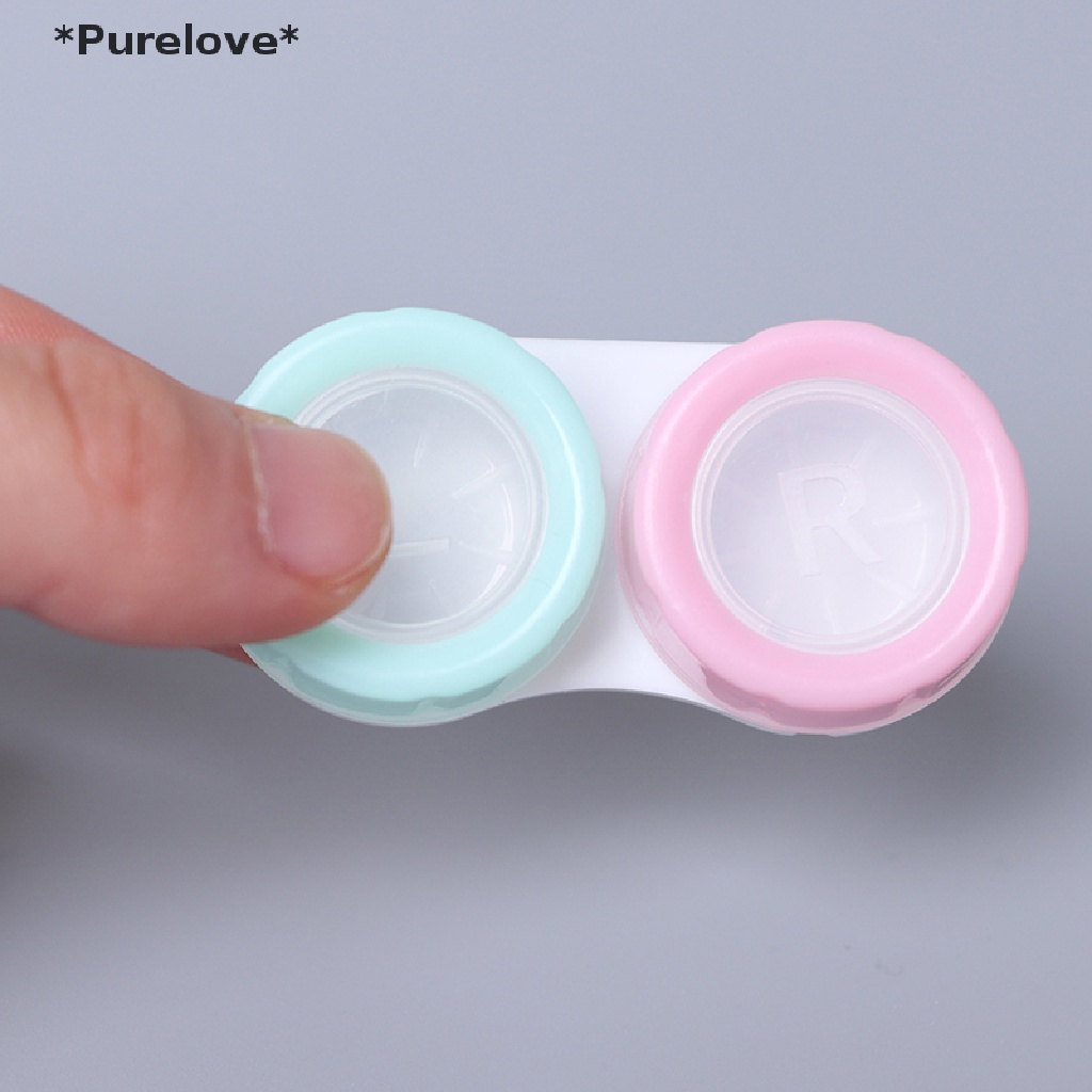 Set 5 Cặp Vỏ Bảo Vệ Kính Áp Tròng Kèm Hộp Đựng Và Nhíp Chuyên Dụng
