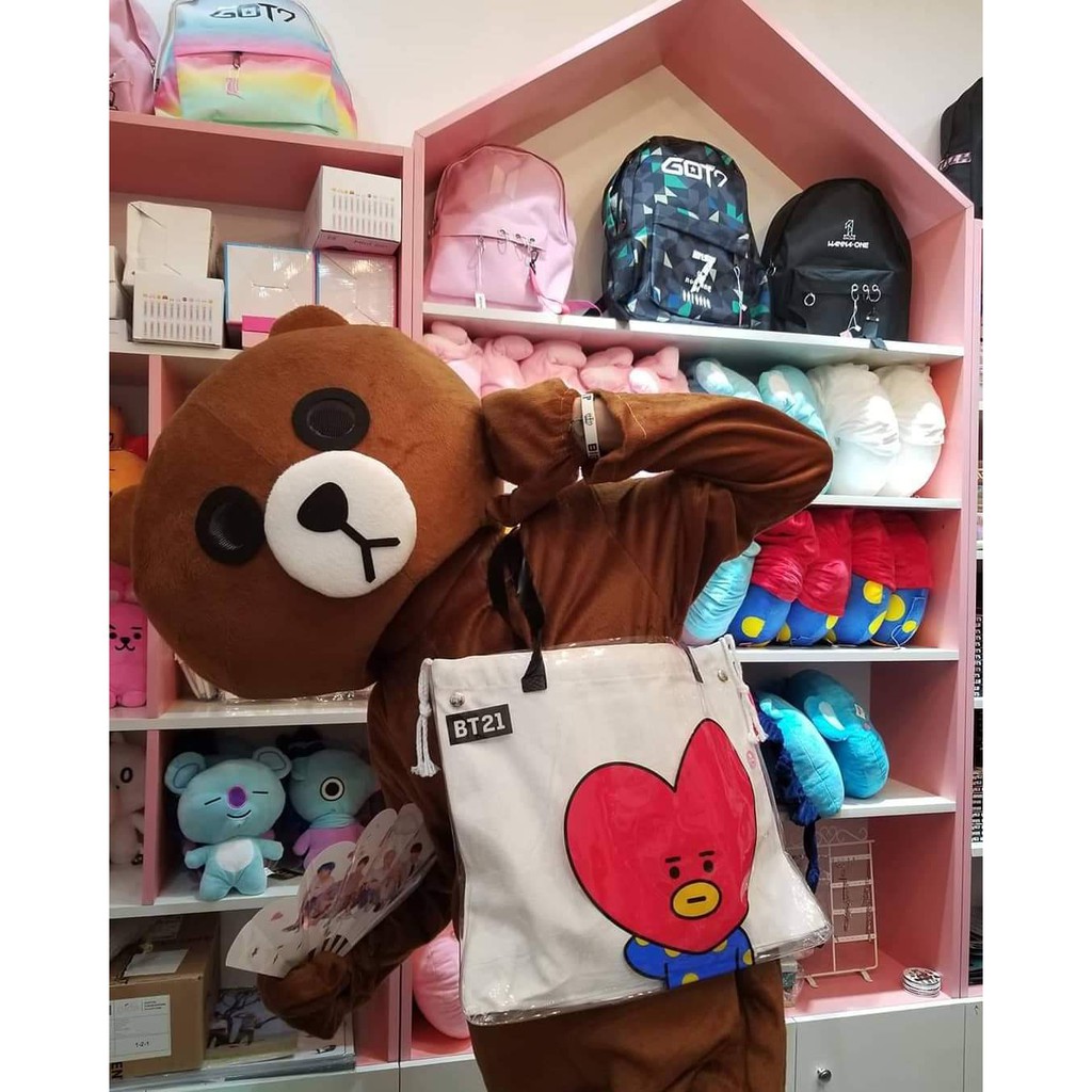 Túi tote trong suốt BT21 (SHOULDER BAG BT21)