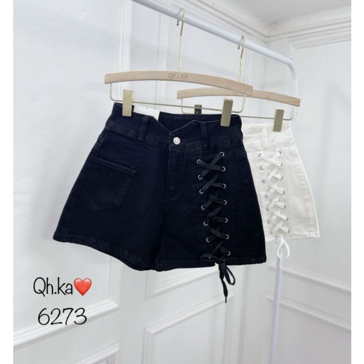 Quần sóc đan dây dọc ống xinh