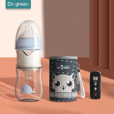 Bình Sữa Dr.Green Có USB Cắm Sạc Giữ Nhiệt Tiện Lợi 3 trong 1 Dành Cho Bé Con