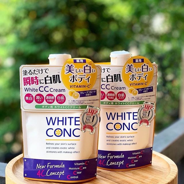 Dưỡng ngày White ConC dưỡng thể trắng da,chống nắng Nhật Bản chính hãng - Chai 200g