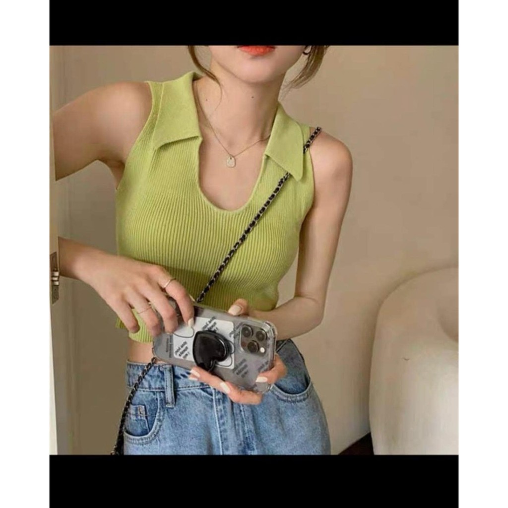 ÁO SÁT NÁCH LEN cổ bẻ 5 màu (Kèm ảnh thật,video) | BigBuy360 - bigbuy360.vn