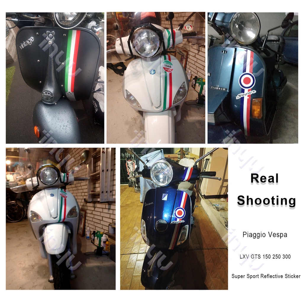 Đề Can Phản Quang 8.5*65.5CM Trang Trí Xe Vespa
