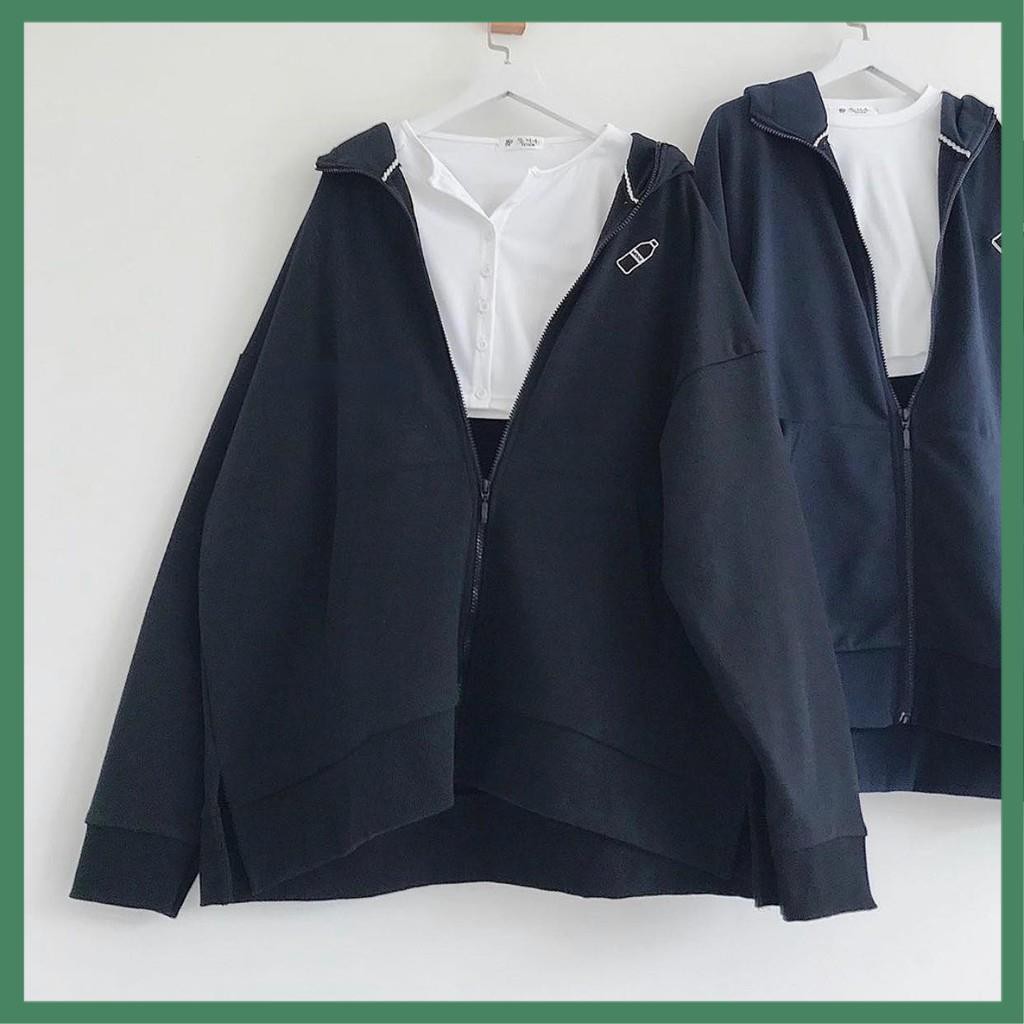 Áo Khoác Thêu Hình Chai Nhựa Chất Thun Nỉ Mềm Form Rộng Nam Nữ Unisex - Lamode | BigBuy360 - bigbuy360.vn