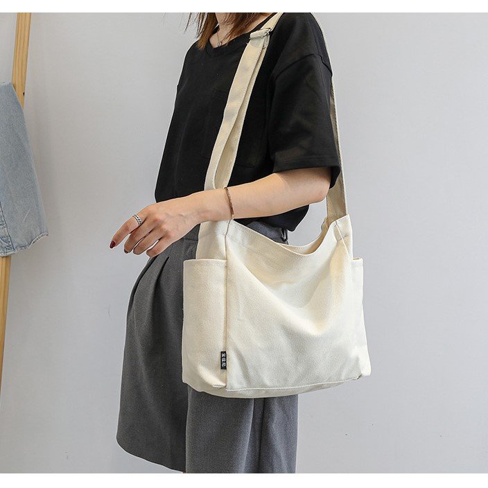 Túi đeo chéo đeo vai học sinh sinh viên phong cách Hàn Quốc phù hợp đi học đi chơi