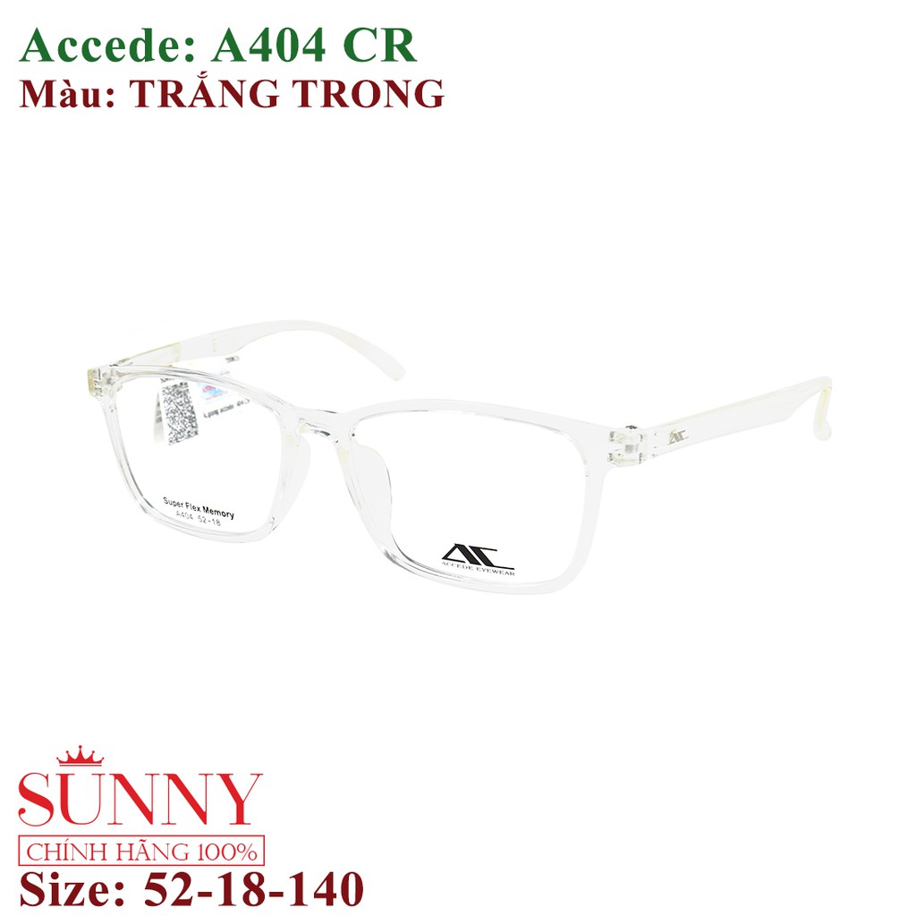 A404 - gọng kính nam nữ Accede chính hãng bảo hành toàn quốc