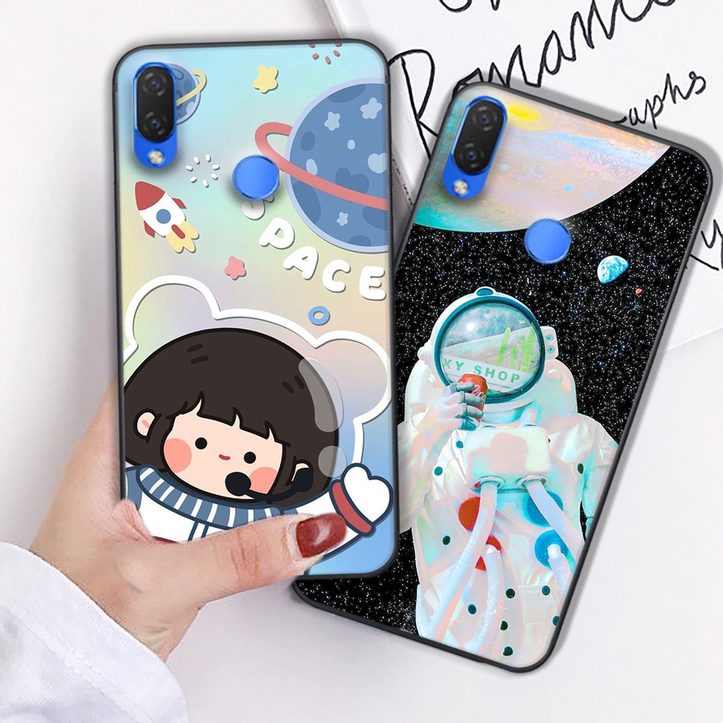 Ốp lưng điện thoại Huawei Nova 3 - Nova 3i - Nova 3e - Nova 4e/P30 lite in phi hành gia vũ trụ cute đáng yêu