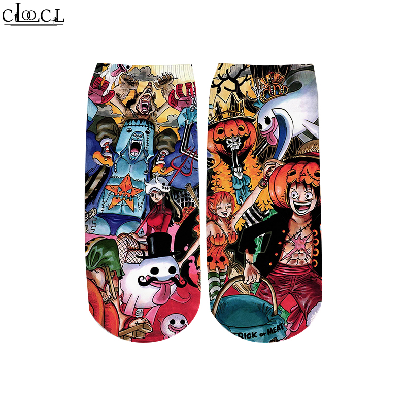 Loocl Vớ cotton Ngắn In Họa Tiết Hoạt Hình one piece Phong Cách harajuku Cho Nam Và Nữ