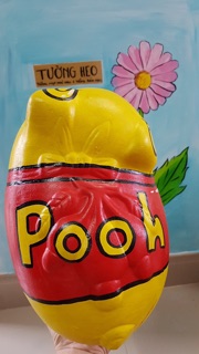 Heo đất handmade - gấu pooh