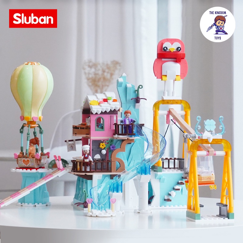 Đồ Chơi Lắp Ráp Friends Mô Hình Khu Trượt Tuyết Cú Hồng Mùa Đông Núi Alps Đồ Chơi Bé Gái B0962