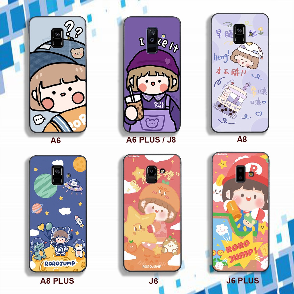 Ốp lưng điện thoại mới về - Samsung A6/A6 PLus/A8/A8 Plus/J6/J6 Plus - in hình xinh đẹp chibi